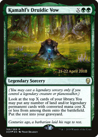 Kamahl's Druidic Vow [Dominaria Promos] | Jack's On Queen