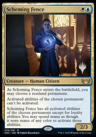 Scheming Fence (Promo Pack) [Streets of New Capenna Promos] | Jack's On Queen