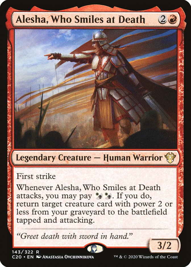 Alesha, Who Smiles at Death [Commander 2020] | Jack's On Queen