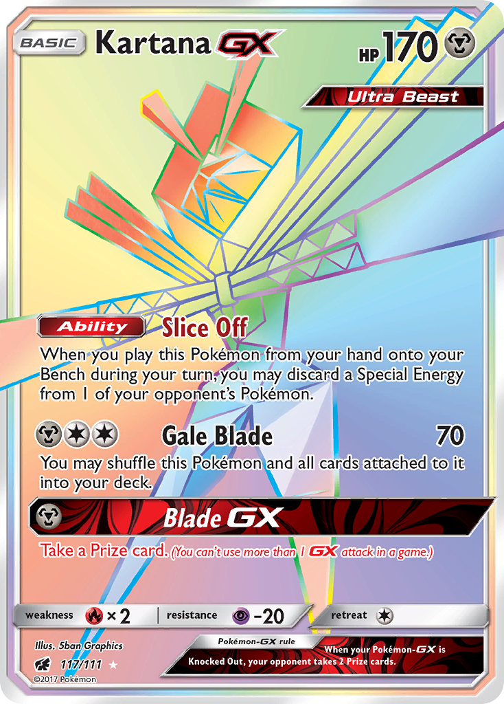 Kartana GX (117/111) [Sun & Moon: Crimson Invasion] | Jack's On Queen