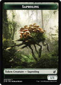 Saproling // Morph Double-sided Token [Commander 2019 Tokens] | Jack's On Queen