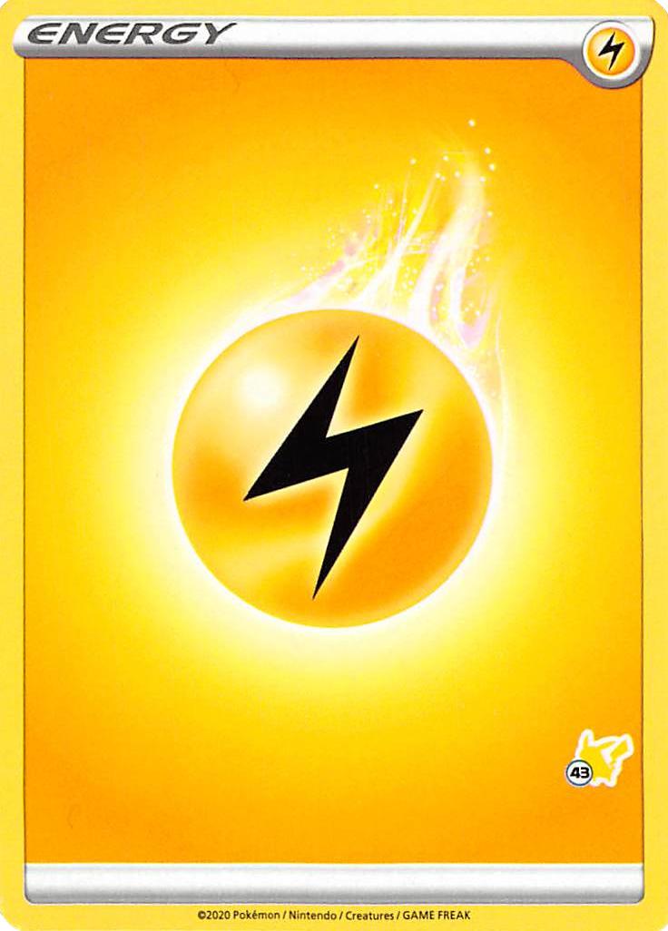 Lightning Energy (Pikachu Stamp #43) [Battle Academy 2022] | Jack's On Queen