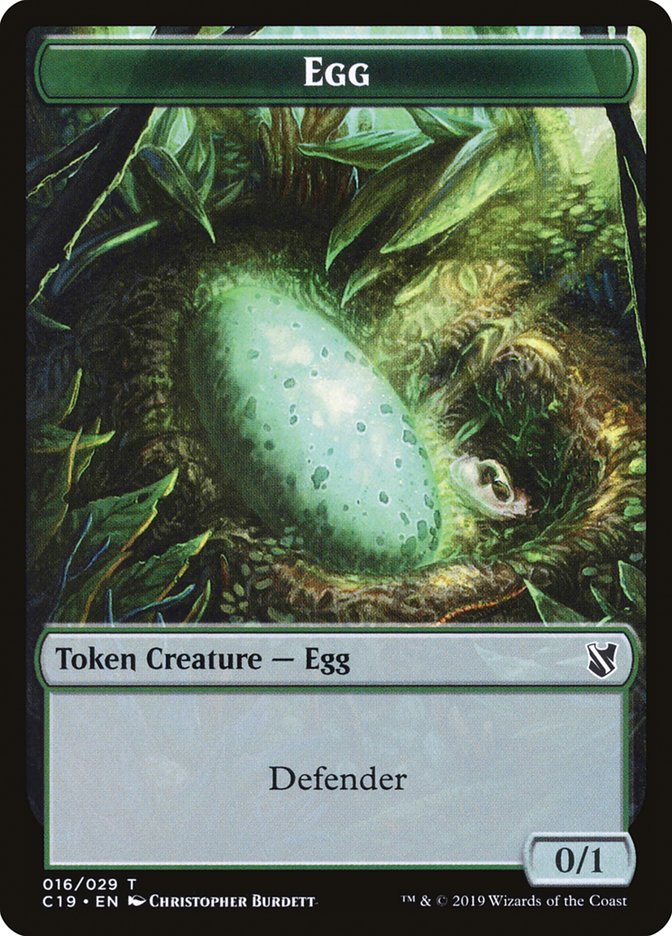 Egg [Commander 2019 Tokens] | Jack's On Queen