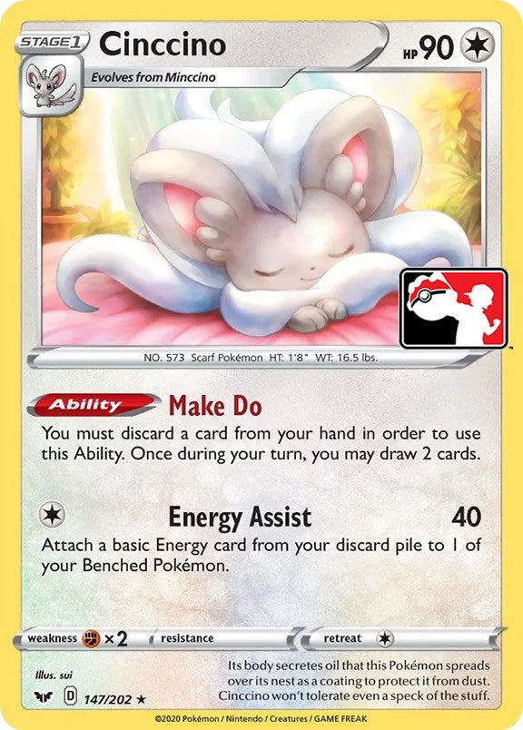 Cinccino (147/202) [Prize Pack Series One] | Jack's On Queen