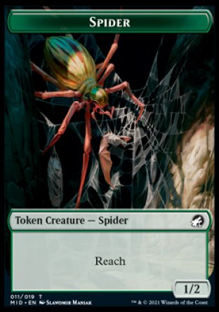 Spider Token [Innistrad: Midnight Hunt Tokens] | Jack's On Queen