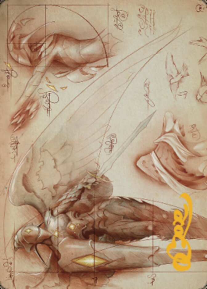 Platinum Angel Art Card (Gold-Stamped Signature) [The Brothers' War Art Series] | Jack's On Queen