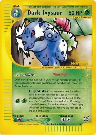 Dark Ivysaur (6) (Winner) (Jumbo Card) [Best of Promos] | Jack's On Queen