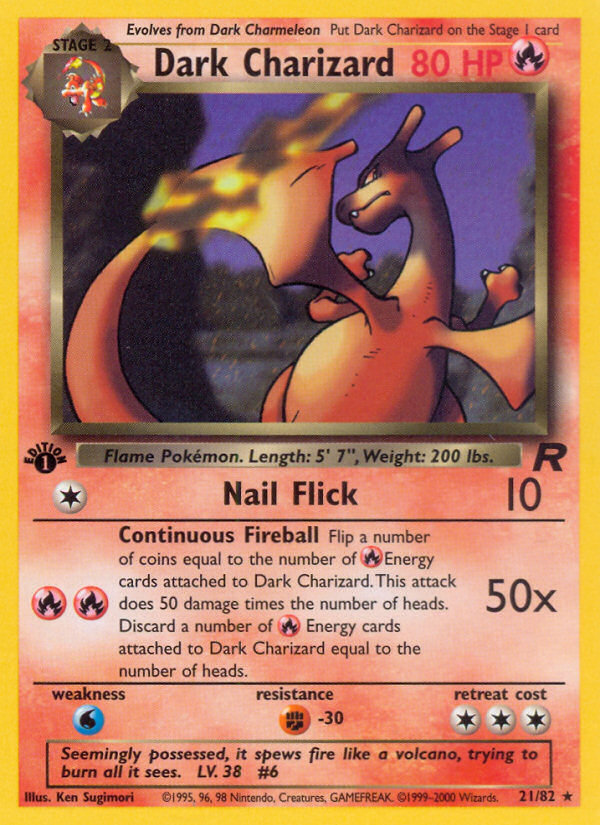 Dark Charizard (21/82) [Team Rocket 1st Edition] | Jack's On Queen