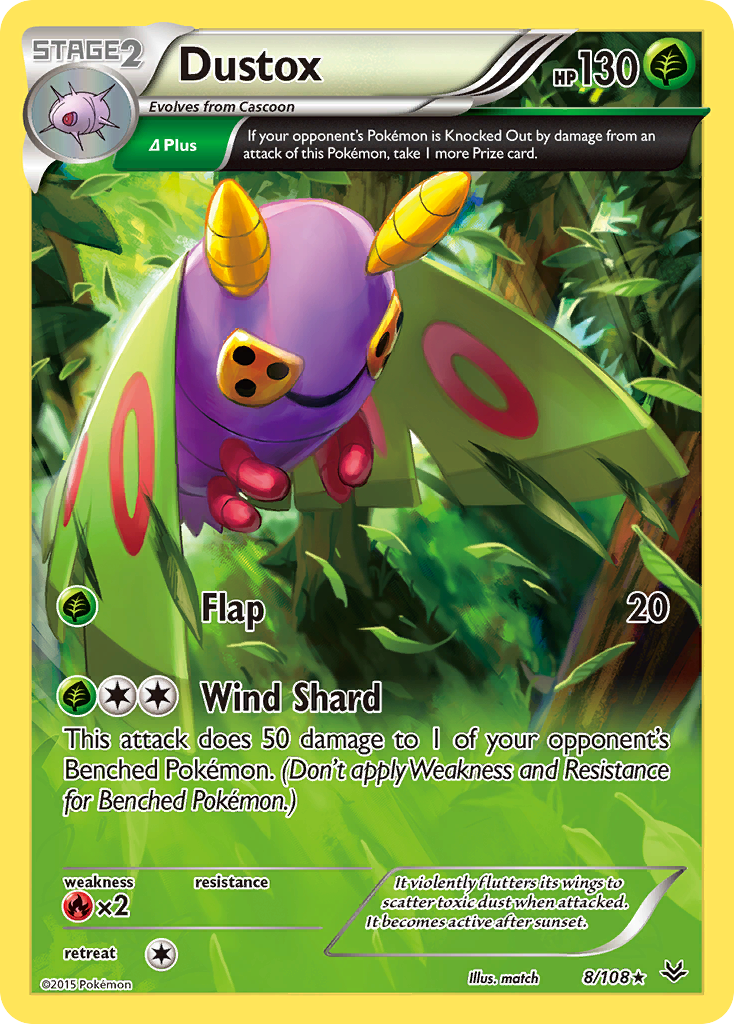 Dustox (8/108) [XY: Roaring Skies] | Jack's On Queen