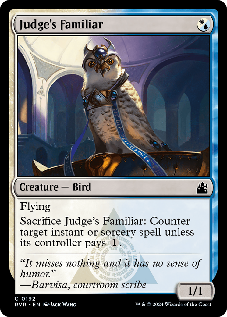 Judge's Familiar [Ravnica Remastered] | Jack's On Queen