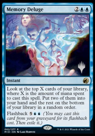 Memory Deluge (Promo Pack) [Innistrad: Midnight Hunt Promos] | Jack's On Queen