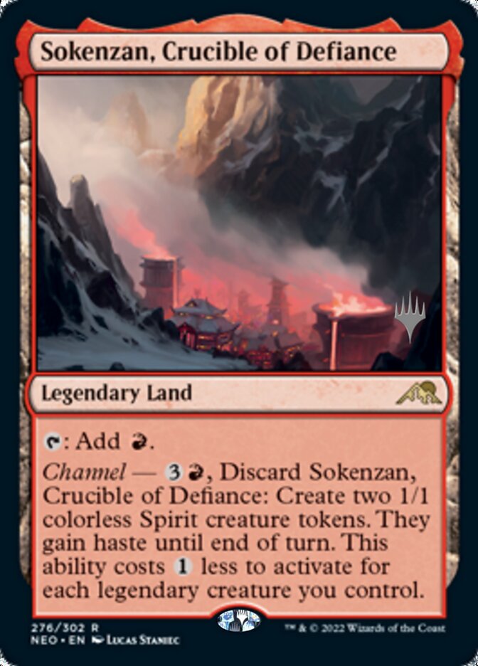 Sokenzan, Crucible of Defiance (Promo Pack) [Kamigawa: Neon Dynasty Promos] | Jack's On Queen