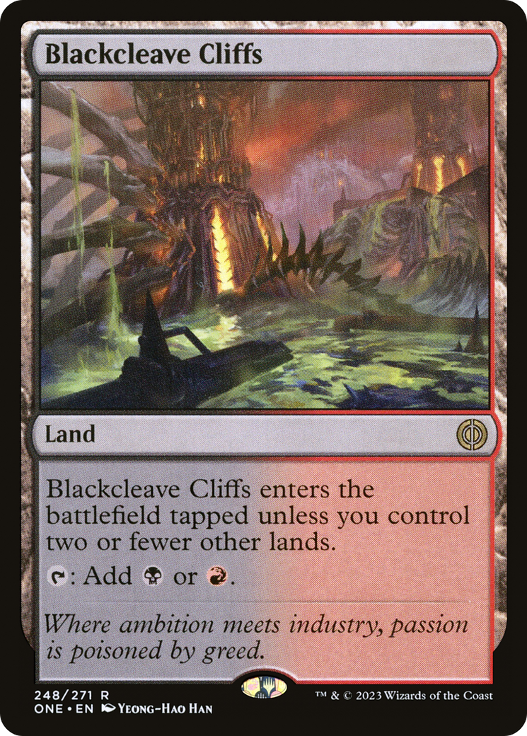 Blackcleave Cliffs [Phyrexia: All Will Be One] | Jack's On Queen