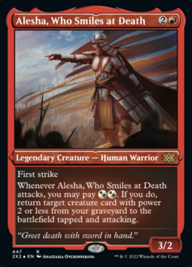 Alesha, Who Smiles at Death (Foil Etched) [Double Masters 2022] | Jack's On Queen