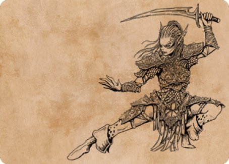 Lae'zel, Vlaakith's Champion Art Card [Commander Legends: Battle for Baldur's Gate Art Series] | Jack's On Queen