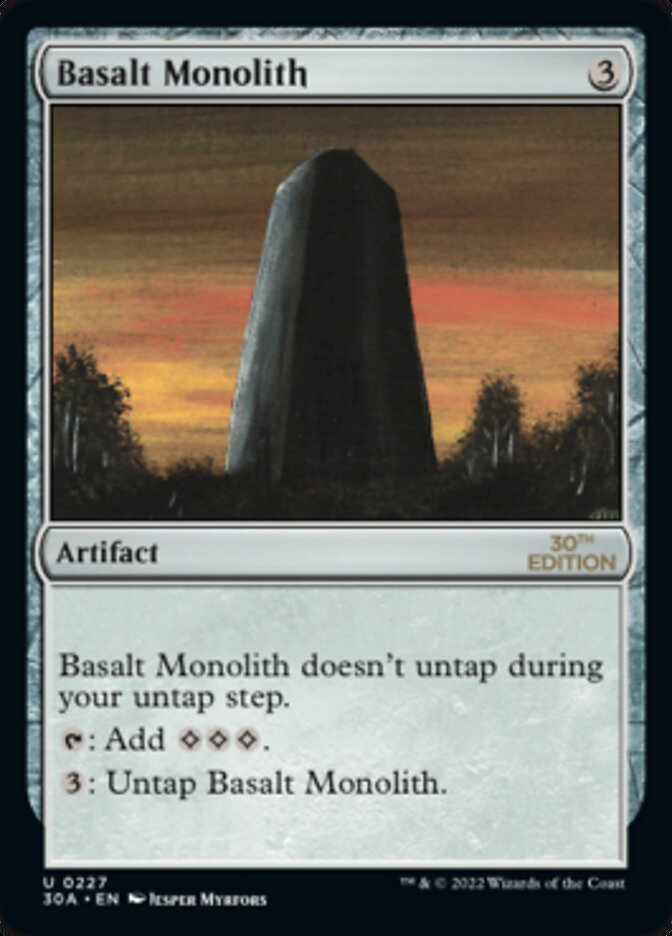 Basalt Monolith [30th Anniversary Edition] | Jack's On Queen