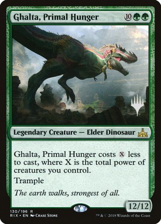 Ghalta, Primal Hunger [Rivals of Ixalan Promos] | Jack's On Queen