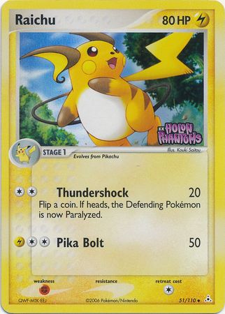 Raichu (51/110) (Stamped) [EX: Holon Phantoms] | Jack's On Queen