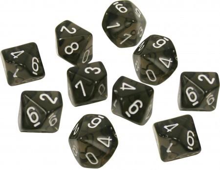 Chessex: Translucent D10 Dice Set | Jack's On Queen