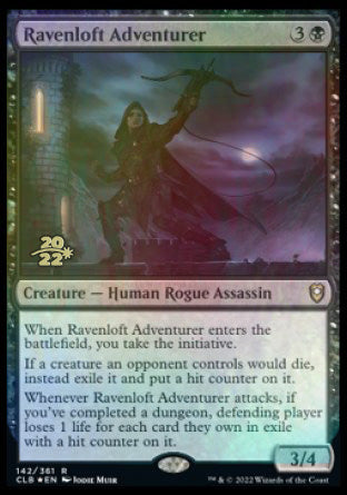 Ravenloft Adventurer [Commander Legends: Battle for Baldur's Gate Prerelease Promos] | Jack's On Queen