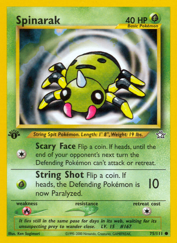Spinarak (75/111) [Neo Genesis 1st Edition] | Jack's On Queen