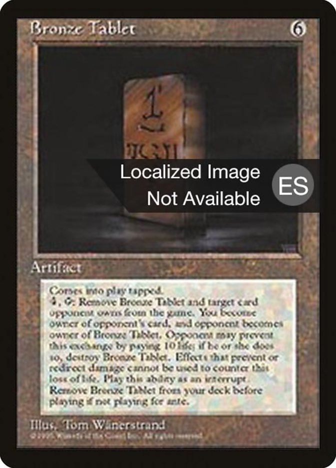 Bronze Tablet [Fourth Edition (Foreign Black Border)] | Jack's On Queen