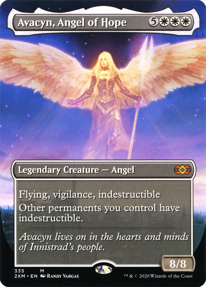 Avacyn, Angel of Hope (Borderless) [Double Masters] | Jack's On Queen