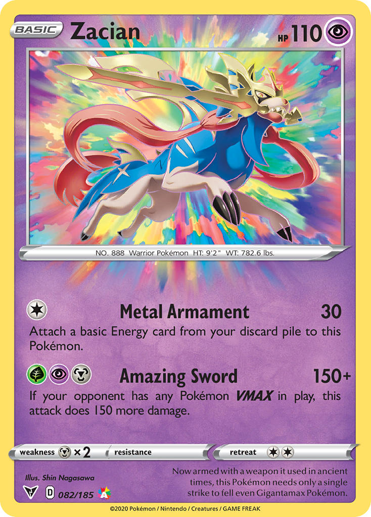 Zacian (082/185) [Sword & Shield: Vivid Voltage] | Jack's On Queen