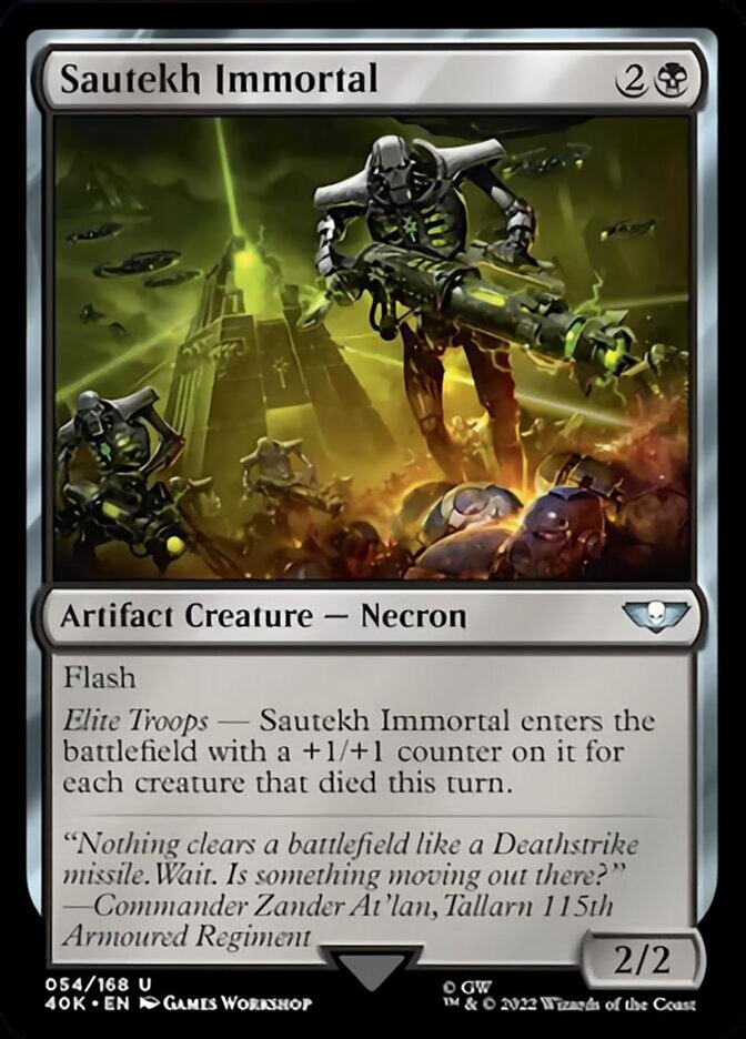 Sautekh Immortal (Surge Foil) [Universes Beyond: Warhammer 40,000] | Jack's On Queen