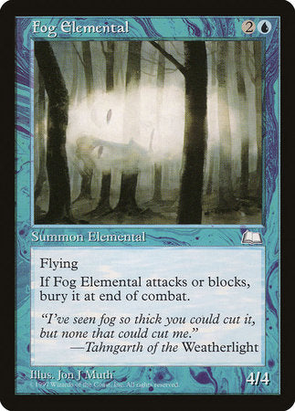 Fog Elemental [Weatherlight] | Jack's On Queen