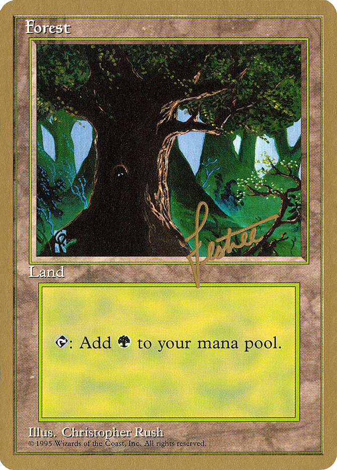 Forest (bl377) (Bertrand Lestree) [Pro Tour Collector Set] | Jack's On Queen