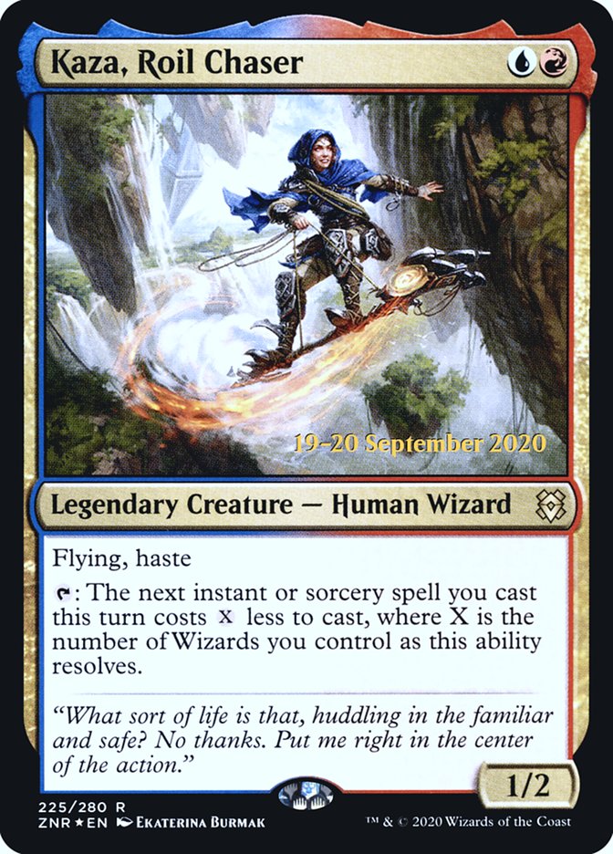 Kaza, Roil Chaser  [Zendikar Rising Prerelease Promos] | Jack's On Queen