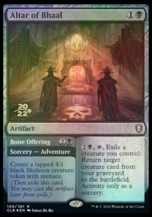 Altar of Bhaal // Bone Offering [Commander Legends: Battle for Baldur's Gate Prerelease Promos] | Jack's On Queen