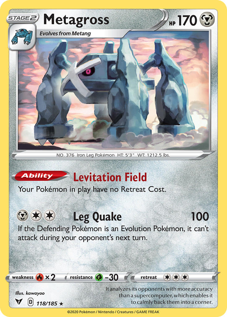 Metagross (118/185) [Sword & Shield: Vivid Voltage] | Jack's On Queen