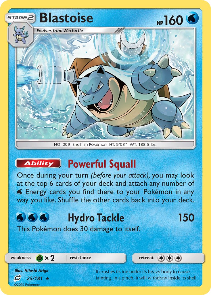 Blastoise (25/181) (Theme Deck Exclusive) [Sun & Moon: Team Up] | Jack's On Queen