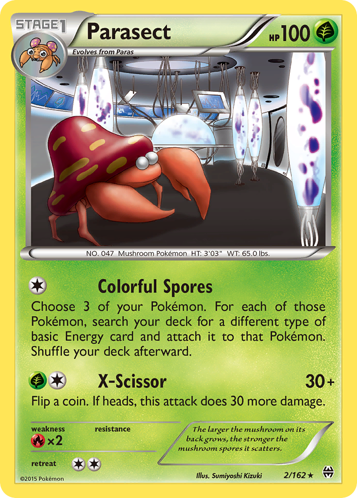 Parasect (2/162) [XY: BREAKthrough] | Jack's On Queen