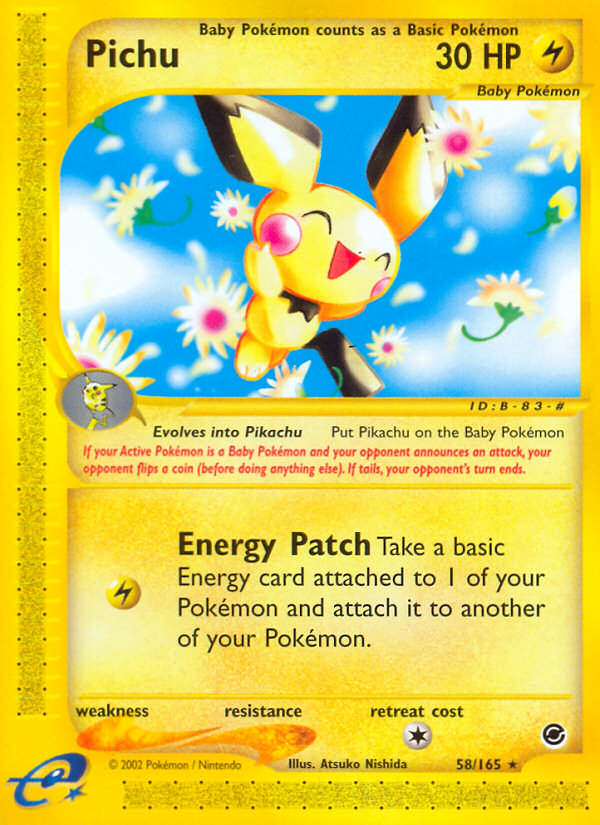 Pichu (58/165) [Expedition: Base Set] | Jack's On Queen