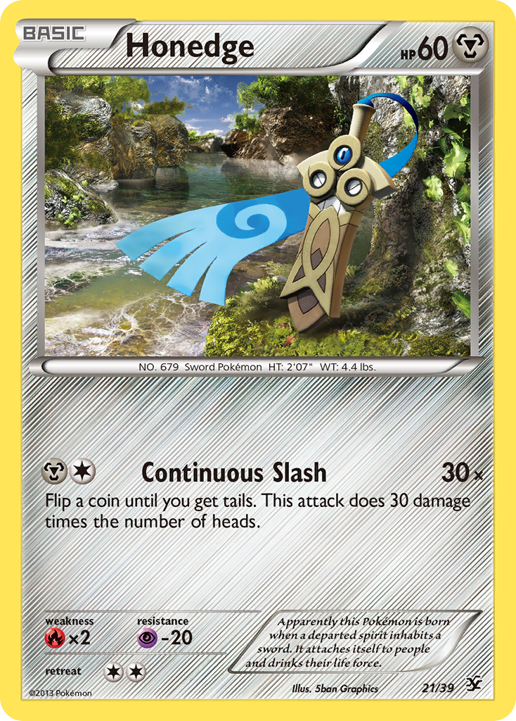 Honedge (21/39) [XY: Kalos Starter Set] | Jack's On Queen