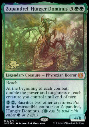 Zopandrel, Hunger Dominus [Phyrexia: All Will Be One Prerelease Promos] | Jack's On Queen