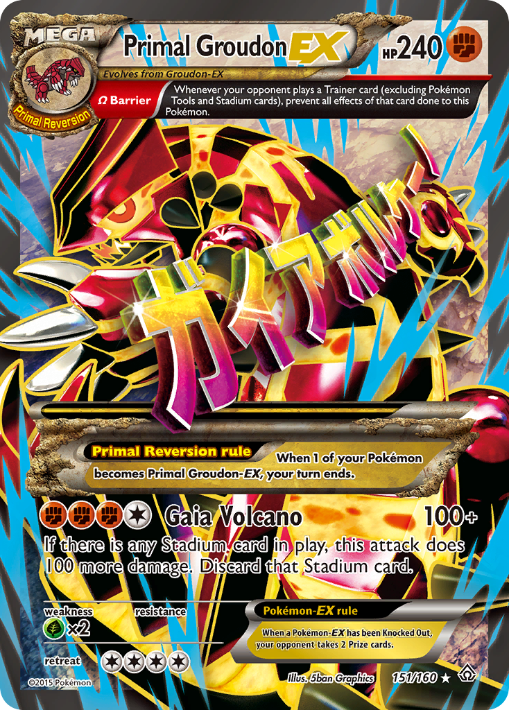 Primal Groudon EX (151/160) [XY: Primal Clash] | Jack's On Queen