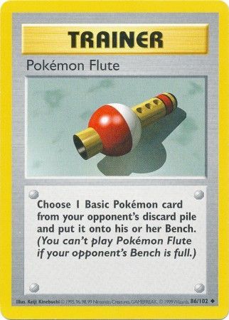 Pokemon Flute (86/102) [Base Set Shadowless Unlimited] | Jack's On Queen