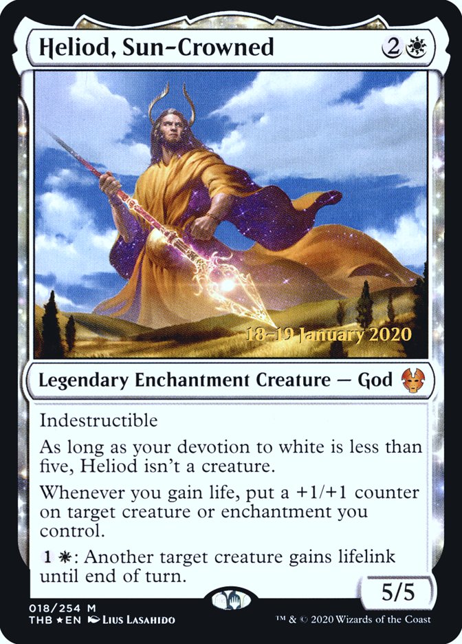 Heliod, Sun-Crowned [Theros Beyond Death Prerelease Promos] | Jack's On Queen