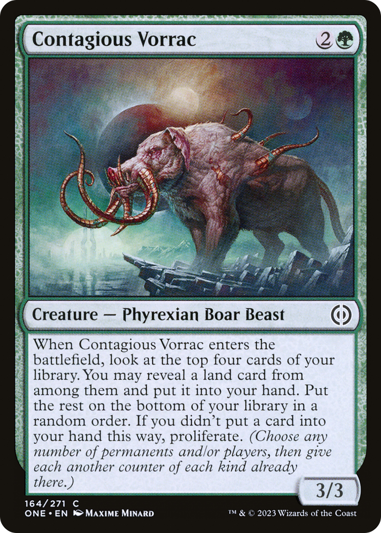 Contagious Vorrac [Phyrexia: All Will Be One] | Jack's On Queen