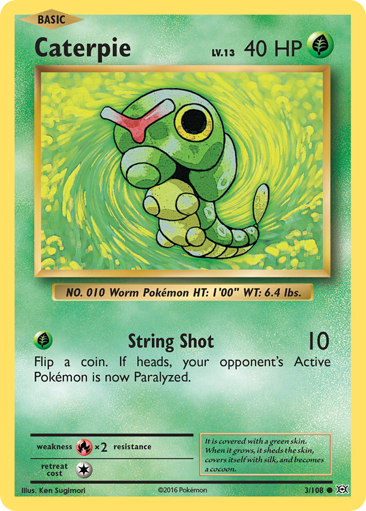 Caterpie (3/108) [XY: Evolutions] | Jack's On Queen