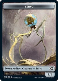 Servo // Soldier Double-sided Token [Double Masters Tokens] | Jack's On Queen