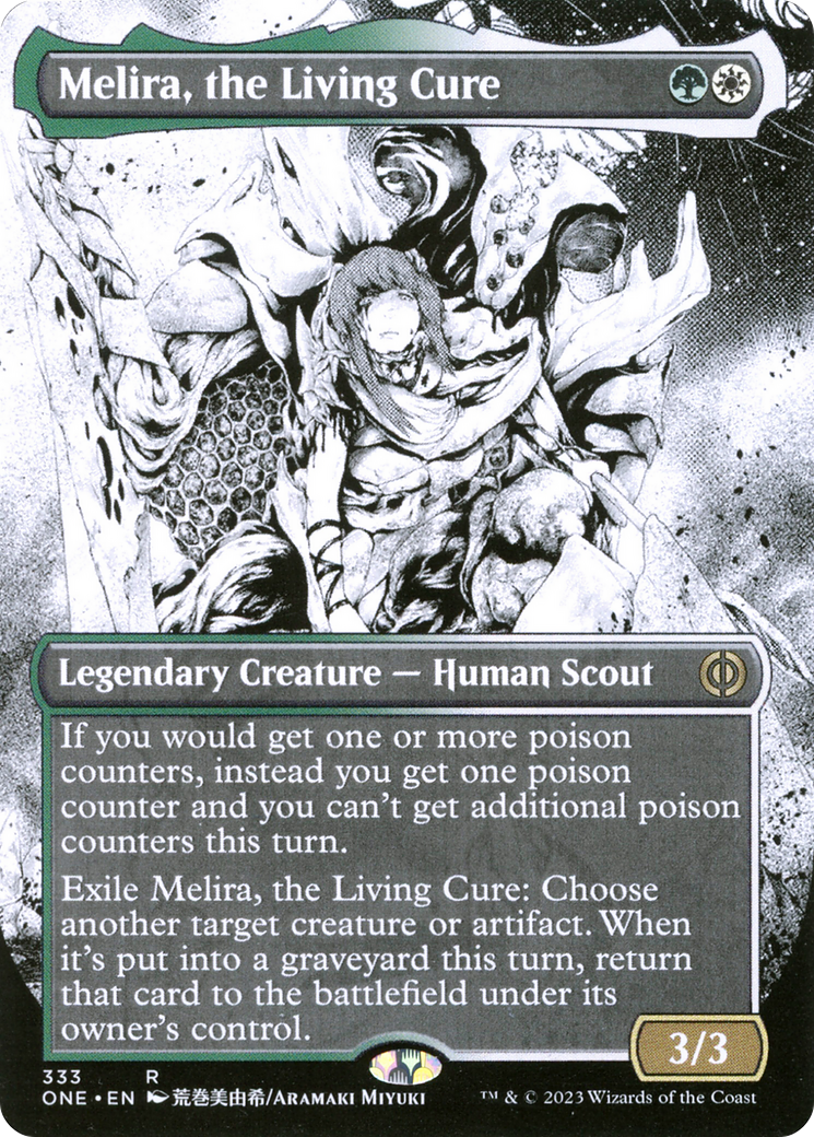 Melira, the Living Cure (Borderless Manga) [Phyrexia: All Will Be One] | Jack's On Queen