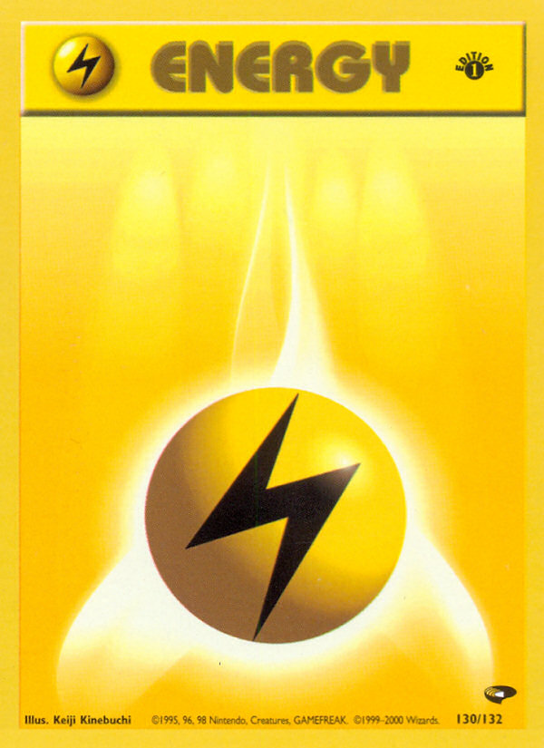 Lightning Energy (130/132) [Gym Challenge 1st Edition] | Jack's On Queen