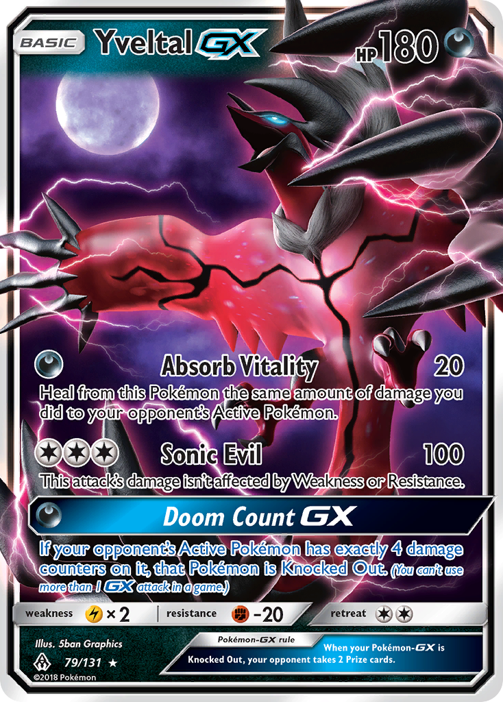 Yveltal GX (79/131) [Sun & Moon: Forbidden Light] | Jack's On Queen