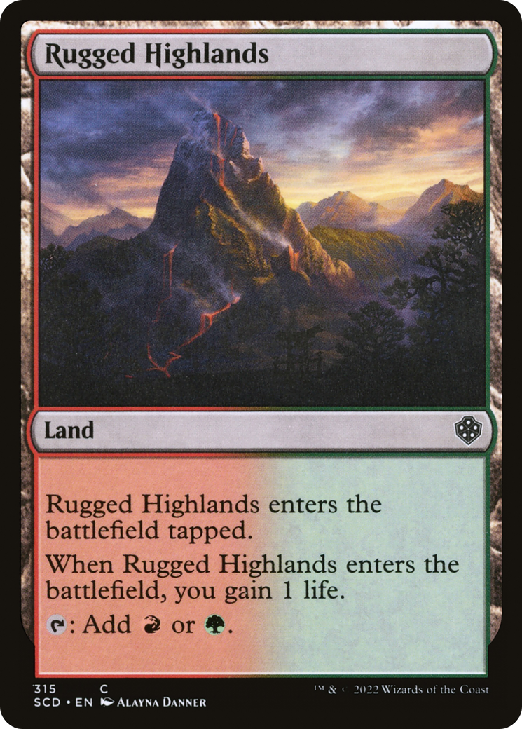 Rugged Highlands [Starter Commander Decks] | Jack's On Queen