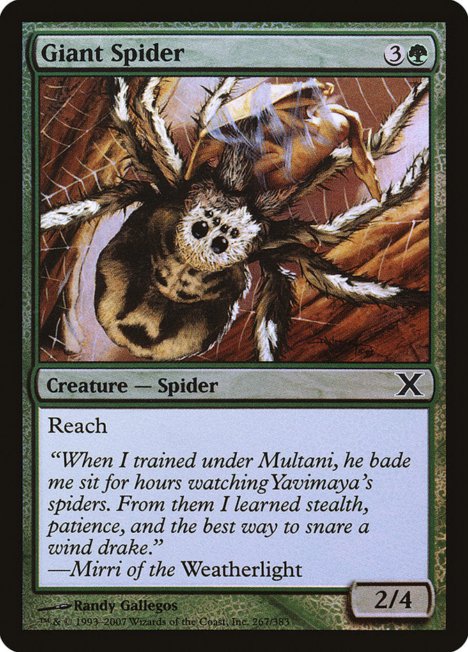 Giant Spider (Premium Foil) [Tenth Edition] | Jack's On Queen